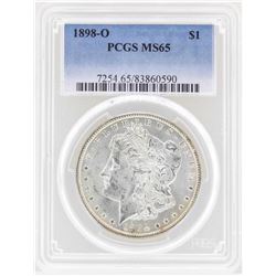 1898-O $1 Morgan Silver Dollar Coin PCGS MS65
