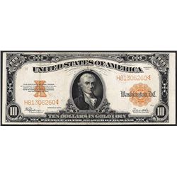 1922 $10 Gold Certificate Note