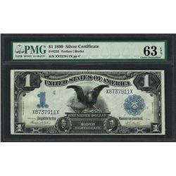 1899 $1 Black Eagle Silver Certificate Note Fr.233 PMG Choice Uncirculated 63EPQ
