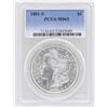 Image 1 : 1881-S $1 Morgan Silver Dollar Coin PCGS MS63