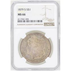 1879-S $1 Morgan Silver Dollar Coin NGC MS66