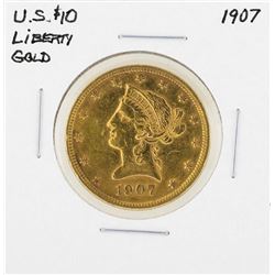 1907 $10 Liberty Head Eagle Gold Coin