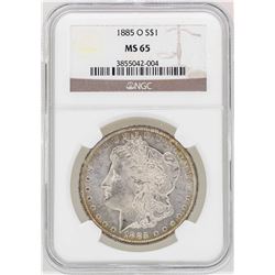 1885-O $1 Morgan Silver Dollar Coin NGC MS65