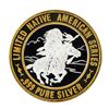 Image 2 : .999 Silver Geronimo Apache $10 Casino Limited Native American Series Gaming Tok