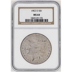 1902-O $1 Morgan Silver Dollar Coin NGC MS64