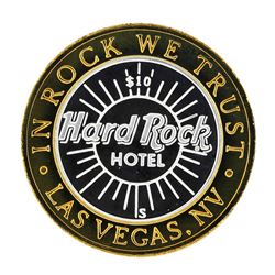 .999 Silver Hard Rock Hotel Las Vegas, Nevada $10 Casino Limted Edition Gaming T