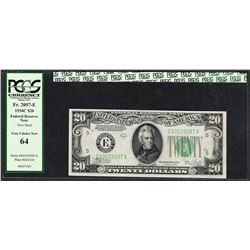1934C $20 Federal Reserve Note Fr.2057-E PCGS Very Choice New 64