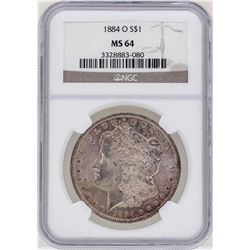 1884-O $1 Morgan Silver Dollar Coin NGC MS64 Nice Toning