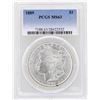 Image 1 : 1889 $1 Morgan Silver Dollar Coin PCGS MS63