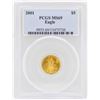 Image 1 : 2001 $5 American Gold Eagle Coin PCGS MS69