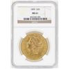 Image 1 : 1899 $20 Liberty Head Double Eagle Gold Coin NGC MS61