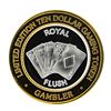 Image 1 : .999 Silver Gambler Hotel & Casino Reno, NV $10 Limited Edition Casino Gaming To