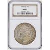 Image 1 : 1880-CC $1 Morgan Silver Dollar Coin NGC MS62