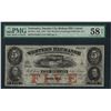 Image 1 : 1857 $5 Western Exchange F&M Insurance Co. Obsolete Note PMG Choice About Unc. 5