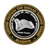 Image 2 : .999 Silver Aladdin Resort Casino $10 Casino Limited Edition Gaming Token