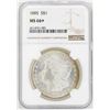 Image 1 : 1885 $1 Morgan Silver Dollar Coin NGC MS66+