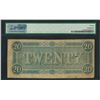 Image 2 : 1864 $20 Confederate States of America Note T-67 PMG Very Fine 20