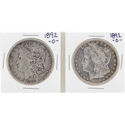 Lot of (2) 1892-O $1 Morgan Silver Dollar Coins