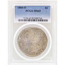 1884-O $1 Morgan Silver Dollar Coin PCGS MS65