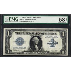 1923 $1 Silver Certificate Note Fr.237 PMG Choice About Uncirculated 58EPQ