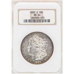 1880-S $1 Morgan Silver Dollar Coin NGC MS64