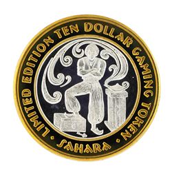 .999 Silver Sahara Las Vegas, Nevada $10 Casino Limited Edition Gaming Token