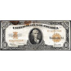 1922 $20 Gold Certificate Note