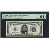 Image 1 : 1934C $5 Silver Certificate Note Fr.1653 PMG Choice Uncirculated 64EPQ