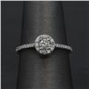 Image 1 : 14KT White Gold 0.43 ctw Round Cut Diamond Solitaire Engagement Ring