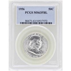 1956 Franklin Half Dollar Coin NGC MS63FBL