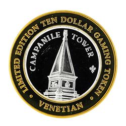 .999 Silver The Venetian Las Vegas Nevada $10 Casino Limited Edition Gaming Toke