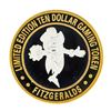 Image 1 : .999 Silver Fitzgeralds Casino & Hotel $10 Limited Edition Gaming Token