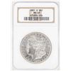 Image 1 : 1881-S $1 Morgan Silver Dollar Coin NGC MS65