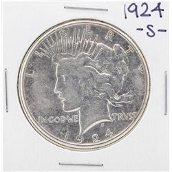 1924-S $1 Peace Silver Dollar Coin