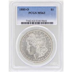 1885-O $1 Morgan Silver Dollar Coin PCGS MS63