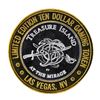 Image 2 : .999 Silver Treasure Island Las Vegas, Nevada $10 Casino Limited Edition Gaming