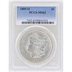1885-O $1 Morgan Silver Dollar Coin PCGS MS63