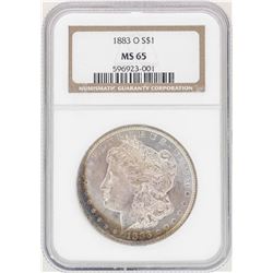 1883-O $1 Morgan Silver Dollar Coin NGC MS65