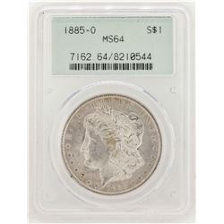 1885-O $1 Morgan Silver Dollar Coin PCGS MS64