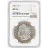 Image 1 : 1893 $1 Morgan Silver Dollar Coin NGC MS62