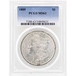 1889 $1 Morgan Silver Dollar Coin PCGS MS63