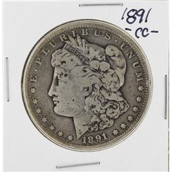 1891-CC $1 Morgan Silver Dollar Coin