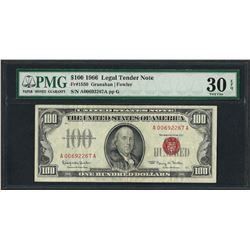 1966 $100 Legal Tender Note Fr.1550 PMG Very Fine 30EPQ