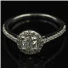 Image 6 : 14KT White Gold 0.61 ctw Diamond Solitaire Engagement Ring