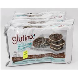 5 PACKS OF GLUTINO GLUTEN FREE COOKIES
