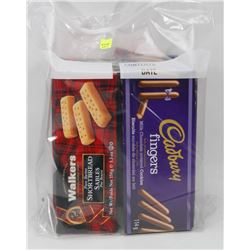 4 BOXES OF CADBURY FINGERS COOKIES AND 6 BOXES