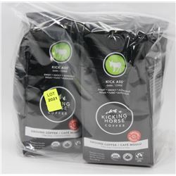 3 BAGS OF KICKING HORSE GROUND COFFEE