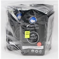 3 BAGS OF KICKING HORSE GROUND COFFEE