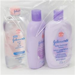 BAG OF ASSORTED BABY OIL