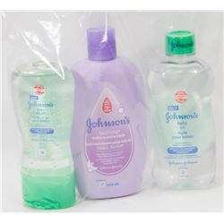 BAG OF ASSORTED BABY OIL